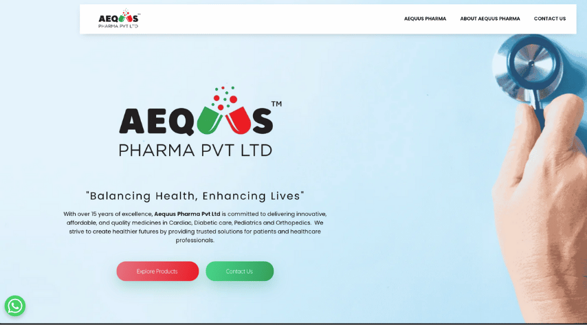 Aequus Pharma website.png
